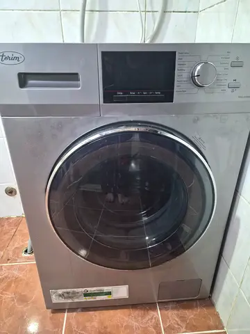 Terrim Silver Front Load Washing Machine - 8.5kg, Digital Display, Good Condition