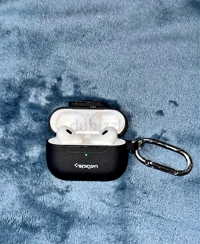 Apple AirPods Pro 2 with Spigen Protective Case and box