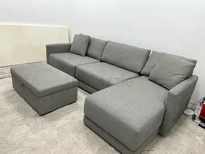 As perfect condition crate&barrel lshape sofa