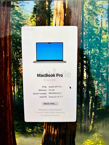 Apple MacBook Pro 16-inch 2021 M1 Pro 16GB RAM