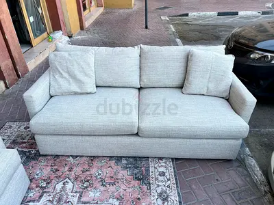 Premium Quality Crate&Barrel Lounge Deep 2_ Seater Sofa Beige