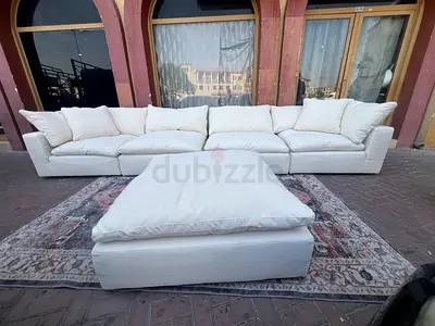 Marina home luscious original feather filled sofa Beige