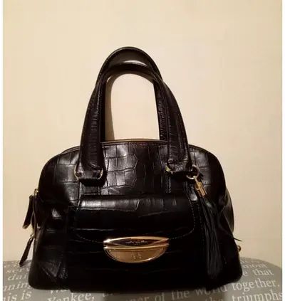Brown crocodile Adjani bag lancel paris