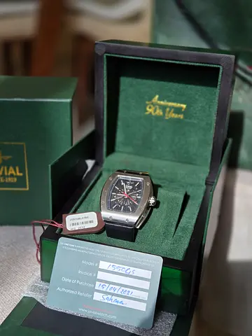 Rare Jovial 90th Anniversary Automatic Skeleton Watches (Full Box & Papers)