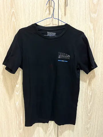 Black Back to the Future Graphic Tee - Size S