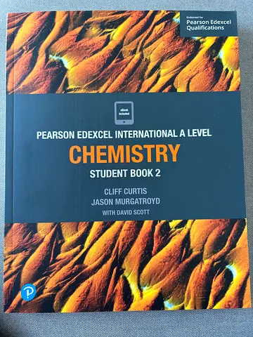 Pearson Edexcel International A Level Chemistry Student Book 2