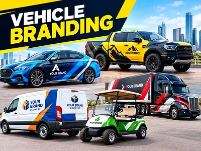 Vehicle branding car trucks carts Print & Cut vinyl sticker