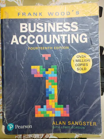 Business Accounting (14th Edition) by Frank Wood & Alan Sangster