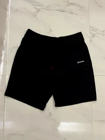 Black Bench Shorts – Comfortable Casual Cotton Shorts Large