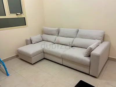 IKEA Esklstuna L shape Sofa Bed Beige