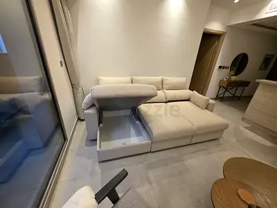 IKEA Esklstuna L shape Sofa Bed Beige