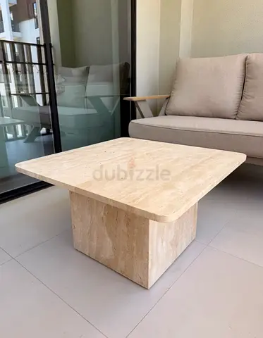 Travertine Square Coffee Table