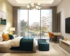 Investor Deal | 0.25 monthly installment | Community lagoon and Amenities View | 4% dld waiver