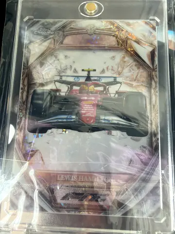 Lewis hamilton 2025 topps chrome f1 card(75th diamond anniversary)