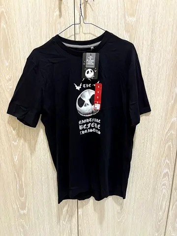 Black 'Nightmare Before Christmas' Jack Skellington T‑Shirt - Size S, New
