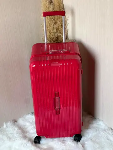 Red trunk luggage