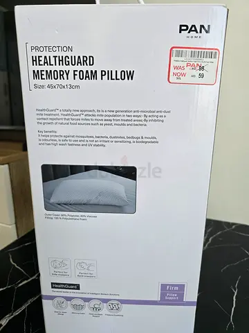 PAN Home HealthGuard™ Memory Foam Pillow (45x70x13cm)