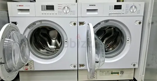 Pair of Front Load Washers — Bosch and Siemens, working condition