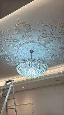 1meter diameter chandelier silver color