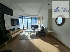 Luxury Furnished 1BR | RP Heights | Curved Balcony & Downtown Views
