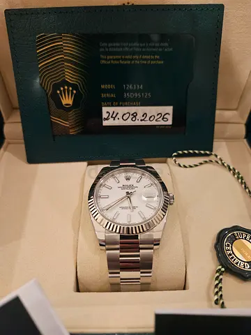 23/8/2026 rolex 41 datejust