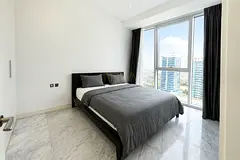 Semi Furnished 1 BR | Canal Front | High Floor