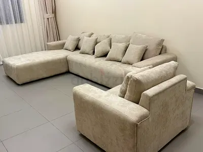 Brand new L shape sofa available beige color