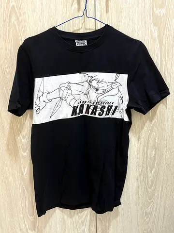 Black Naruto Kakashi Graphic T‑Shirt, Men's Casual Tee