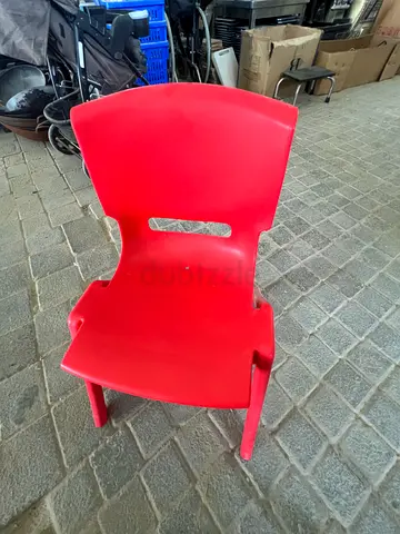 Sturdy Red Plastic Toddler Chair