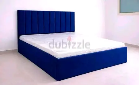 Blue King Size Bed with Mettress Medical Size 180*200Cm