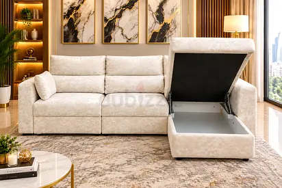 Premium Storage Sofa Bed
Modern and comfortable sofa bed with spacious under-seat storage. Available