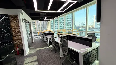 Ready Office Space for Rent in B2B Tower, Business Bay — Furnished, Fitted, City View