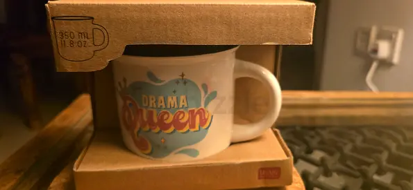 Legami Milano "Drama Queen" New Bone China Porcelain Mug (350ml)
