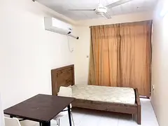 Fully furnished small room with sharing bathroom near Abuhail metro in Al Shaab, Hor Al Anz.