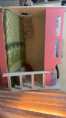 Pink & White Bunk Bed for Kids — Perfect Condition