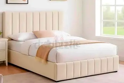Brand New Queen size bed and mattress Upholstered Padded headboard
