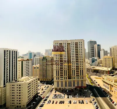 للإيجار في المجاز 2 شقة غرفتين وصالة بمساحات واسعة، غرفة ماستر، إطلالة مفتوحة، حمامان وباركينغ، خيار مميز للسكن العائلي