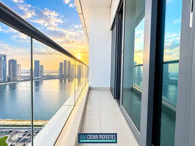 AC Free | 1Month Free | Fully Sea View 2BR + Maid Room | Both Master Bedrooms | AC Free | Parking Free | Gym & Pool Free | Al Mamzar Sharjah