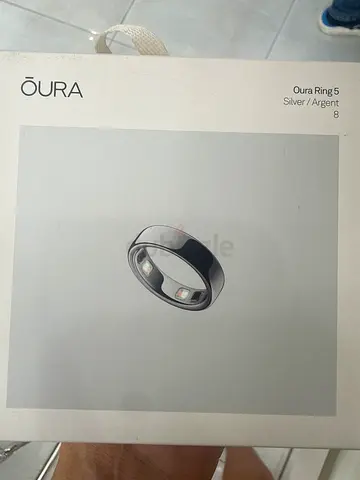 Oura Ring (Gen 5) - Size 8 Silver — With Box Unopened