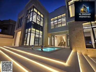 فيلا ذات تصميم أوروبي ولمسات فاخر بمساحة ارض 6200 موقع ممتاز بالقرب من جميع المرافق - السعر يشمل الكهرباء والمياه وتكييف الهواء