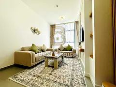 Luxury VIP 1BR | Living Room | Prime Location | Al Mamsha Muwaileh