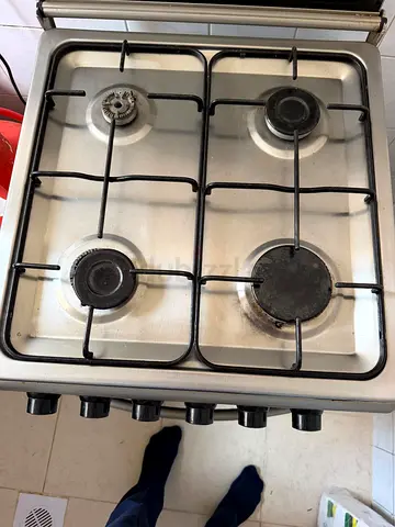 Super General Used 4-Burner Gas Stove / Cooker - Stainless Top, Working Condition