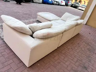 Feather 🪶 filled Marina Home Sofa with footstool