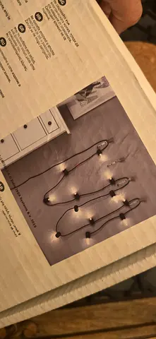 IKEA SVARTRÅ LED Outdoor String Lights (12 Bulbs)