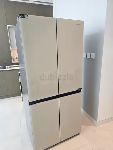 Hisence French Door refrigerator bottom freezer with glass Door