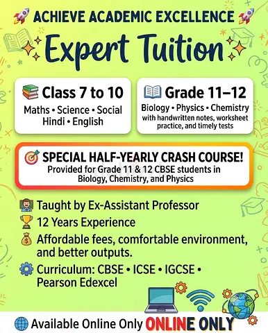 Crash course for grade 11 and 12 for half yearly