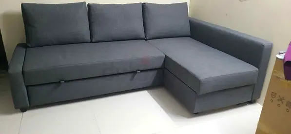 IKEA L shap Sofa store cum bed you can fix