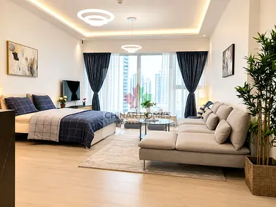 Marina and Sea Views | Designer Furnished Studio | Premium Building