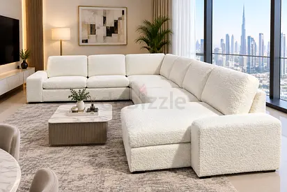 Elegant Cream Lounge Sofa

Elegant cream lounge sofa with a spacious U-shape layout, soft cushions