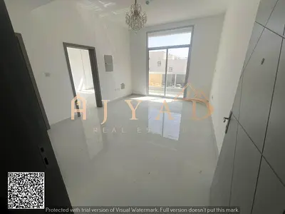 For annual rent in Ajman, Al Muwaihat 3. 1BR, 2 baths, balcony, near school complex, Dubai & Sharjah exits.